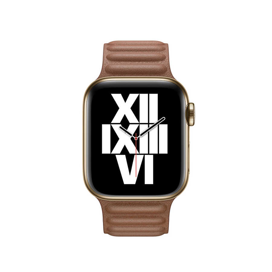 ​​​Apple Watch 38mm KRD-34 Deri Kordon - Kahverengi