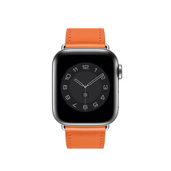 Apple Watch 38mm Wiwu Attleage Watchband Hakiki Deri Kordon - Thumbnail