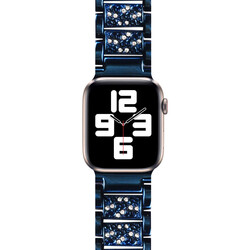 Apple Watch 38mm Wiwu Three Beads Set Auger Metal Kordon - Thumbnail