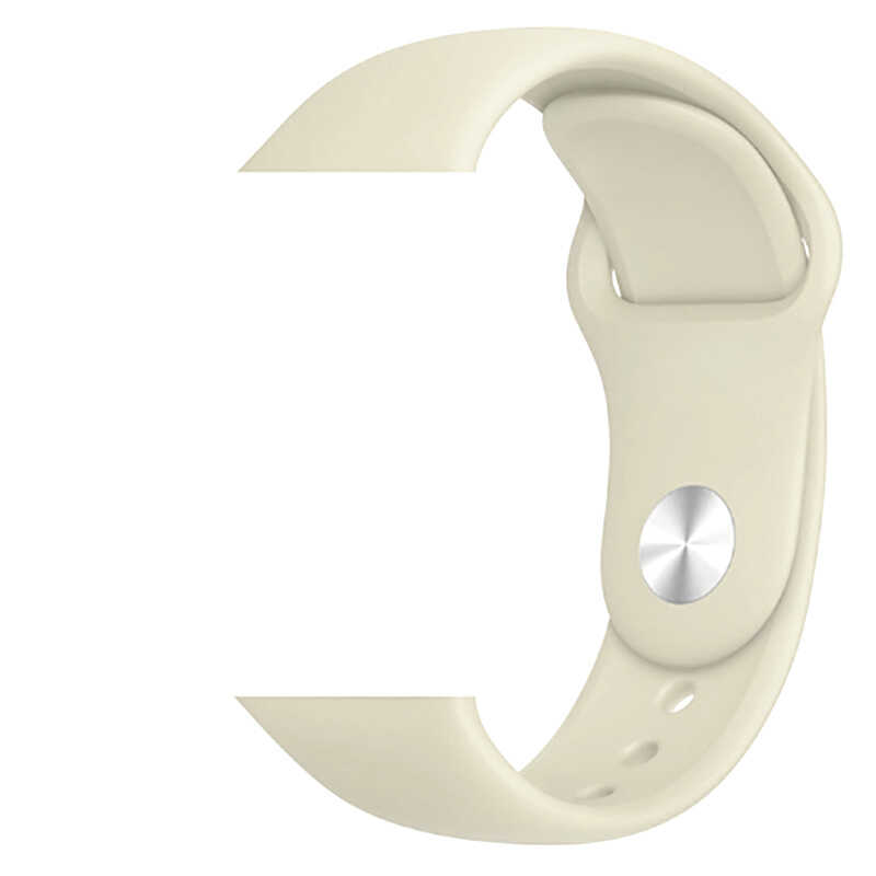 Apple Watch 38mm Zore Klasik Kordon - 13-Antique White