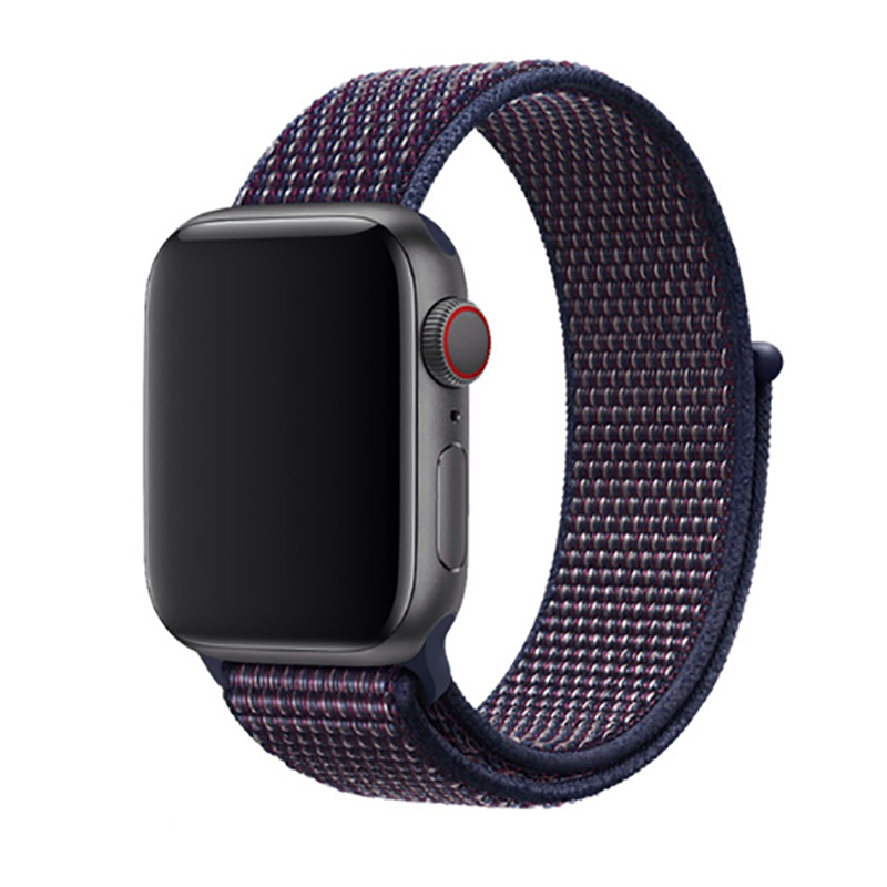 Apple Watch 38mm Zore KRD-03 Hasır Kordon - 25-Indigo