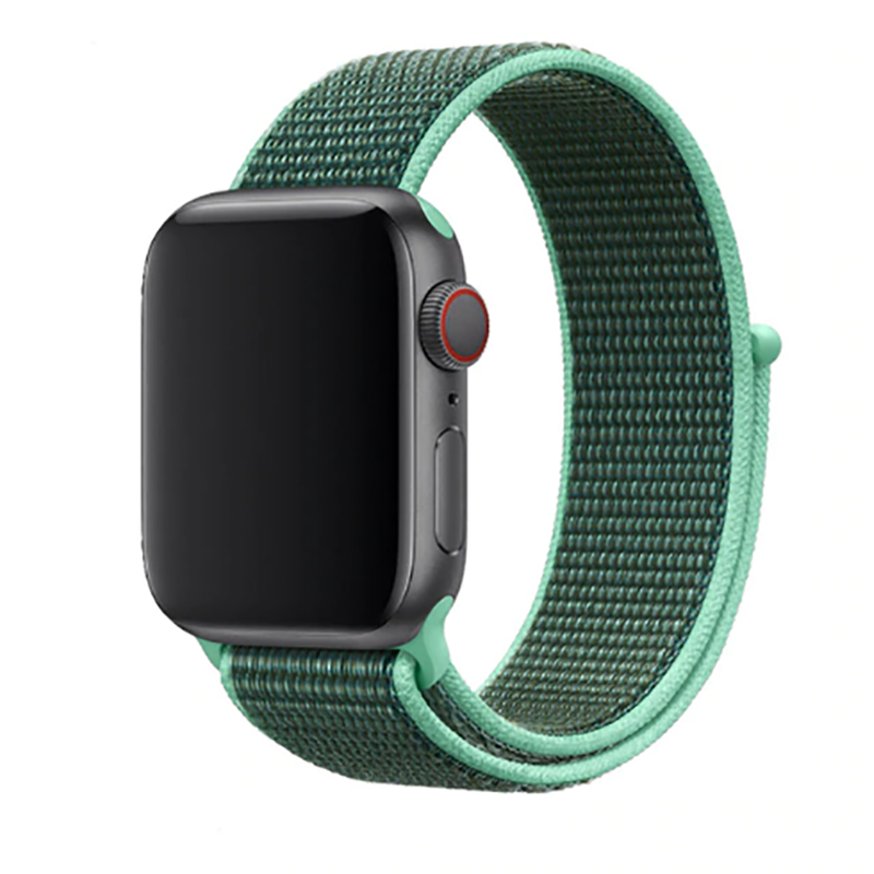 Apple Watch 38mm Zore KRD-03 Hasır Kordon - 36-Spearmint