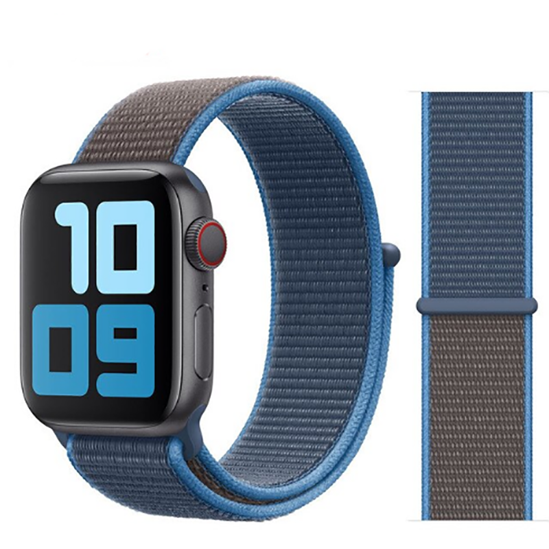 Apple Watch 38mm Zore KRD-03 Hasır Kordon - 55-Surf Blue