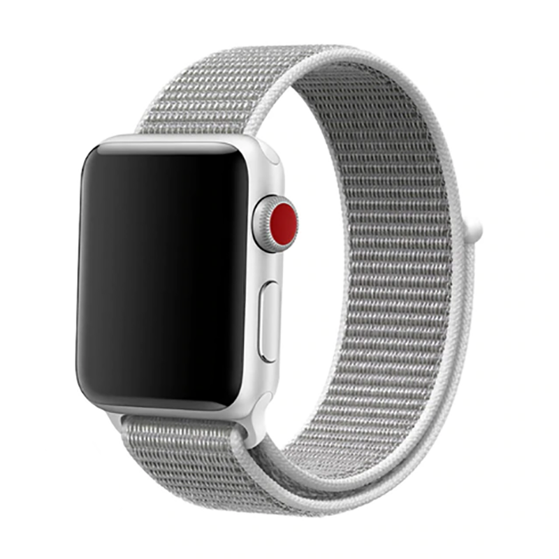 Apple Watch 38mm Zore KRD-03 Hasır Kordon - 6-Sea Shell
