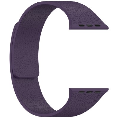 Apple Watch 38mm Zore KRD-136 Kabartma Desenli Silikon Kordon - 16