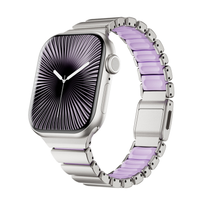 Apple Watch 38mm Zore KRD-149 Metal Silicone Band - Zore