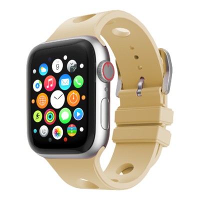Apple Watch 40mm Delikli Tasarım Zore KRD-147 Silikon Kordon - 2