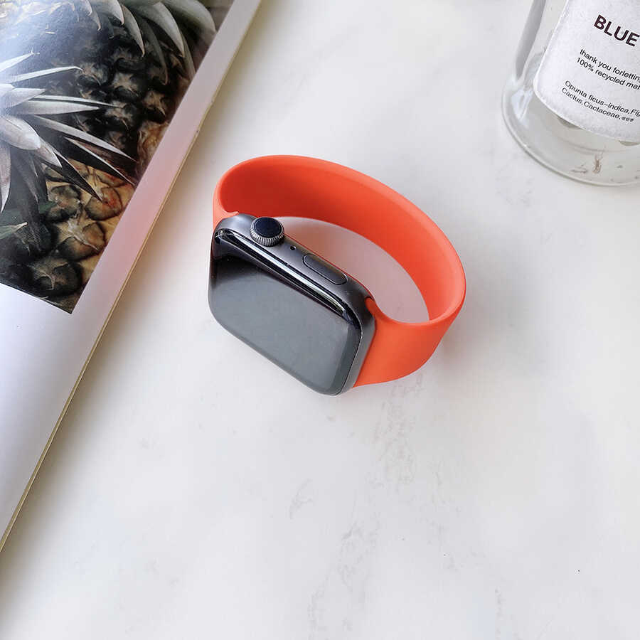 Apple Watch 40mm KRD-31 Solo Loop Large Kordon - Turuncu