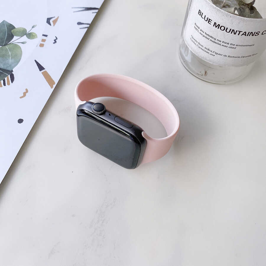 Apple Watch 40mm KRD-31 Solo Loop Large Kordon - Pembe