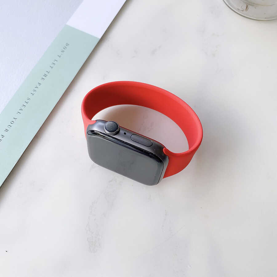 Apple Watch 40mm KRD-31 Solo Loop Large Kordon - Kırmızı