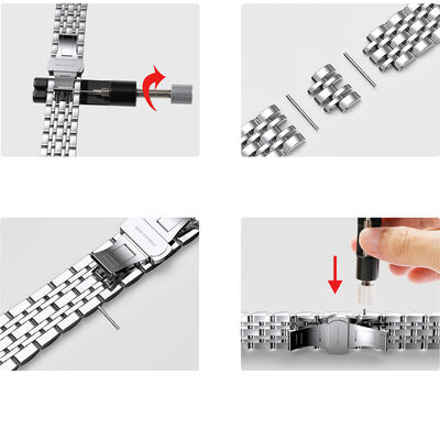 Apple Watch 40mm Wiwu Seven Beads Steel Belt Metal Kordon