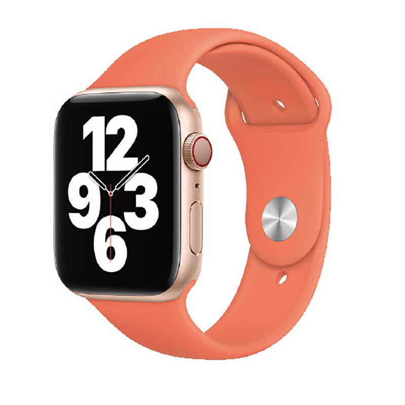 Apple Watch 40mm Wiwu Sport Band Silikon Kordon - Turuncu