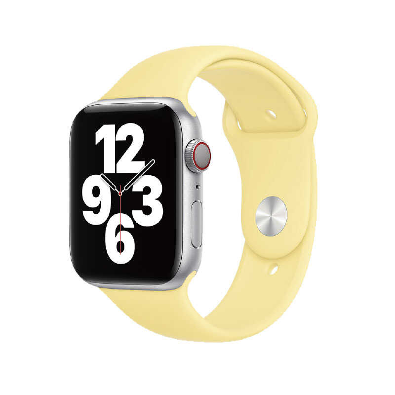 Apple Watch 40mm Wiwu Sport Band Silikon Kordon - Sarı