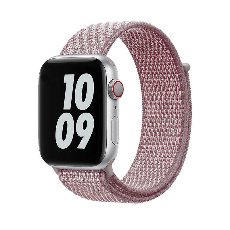 Apple Watch 40mm Wiwu Sport Loop Hasır Kordon - Pembe