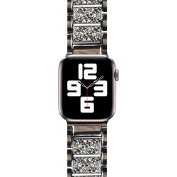 Apple Watch 40mm Wiwu Three Beads Set Auger Metal Kordon - Thumbnail