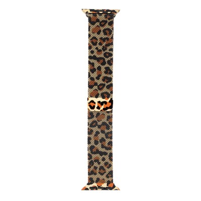 Apple Watch 40mm Zore KRD-01 Leopard Pattern Metal Band - 5