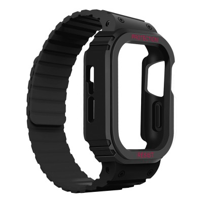 Apple Watch 40mm Zore KRD-142 Airbag Tasarımlı Kasa Koruyuculu Silikon Kordon - 10