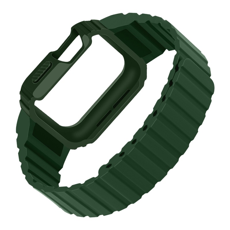 Apple Watch 40mm Zore KRD-142 Airbag Tasarımlı Kasa Koruyuculu Silikon Kordon - 14