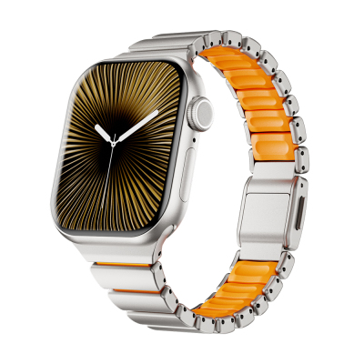 Apple Watch 40mm Zore KRD-149 Metal Silicone Band - Zore