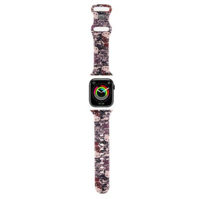 Apple Watch 41mm Hello Kitty Original Licensed Tag Graffiti Silicone Band - 3
