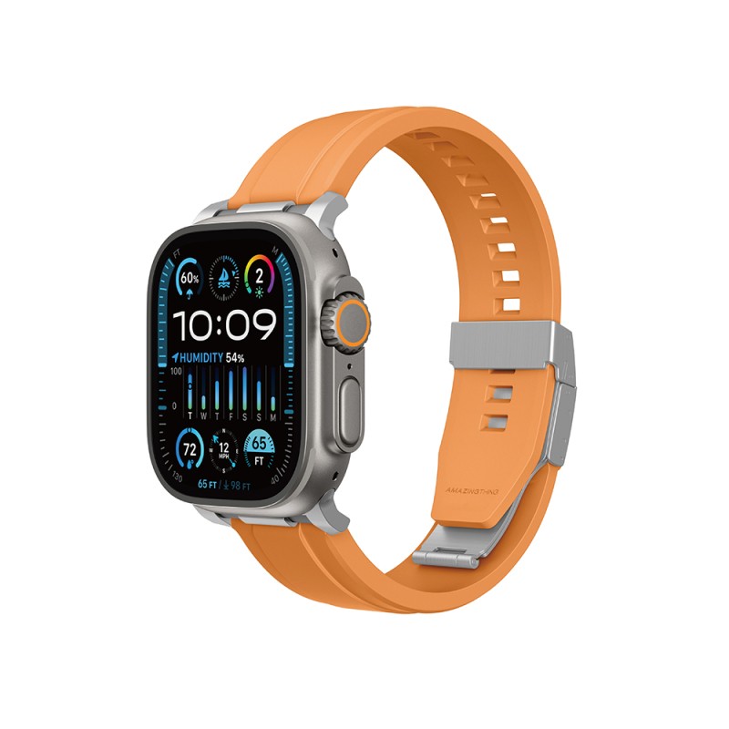 Apple Watch 42mm Amazingthing Titan Chrono Silicone Band - 3