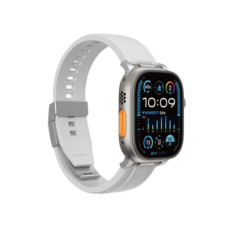 Apple Watch 42mm Amazingthing Titan Chrono Silikon Kordon - 10