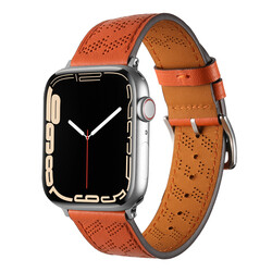 ​​​Apple Watch 42mm KRD-76 PU Deri Kordon Strap Kayış - Zore