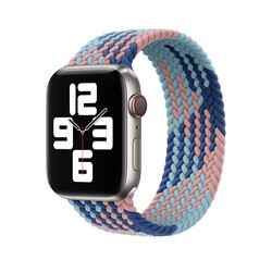 Apple Watch 42mm Wiwu Braided Solo Loop Contrast Color Medium Kordon - Thumbnail