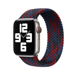 Apple Watch 42mm Wiwu Braided Solo Loop Contrast Color Small Kordon - Thumbnail