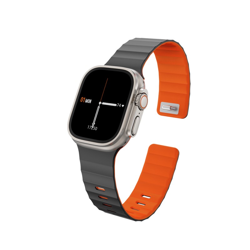 Apple Watch 42mm Wiwu Mag Secur Series Silicone Band - 3