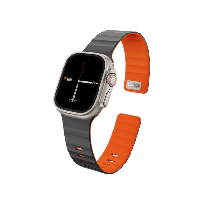 Apple Watch 42mm Wiwu Mag Secur Serisi Silikon Kordon - 3