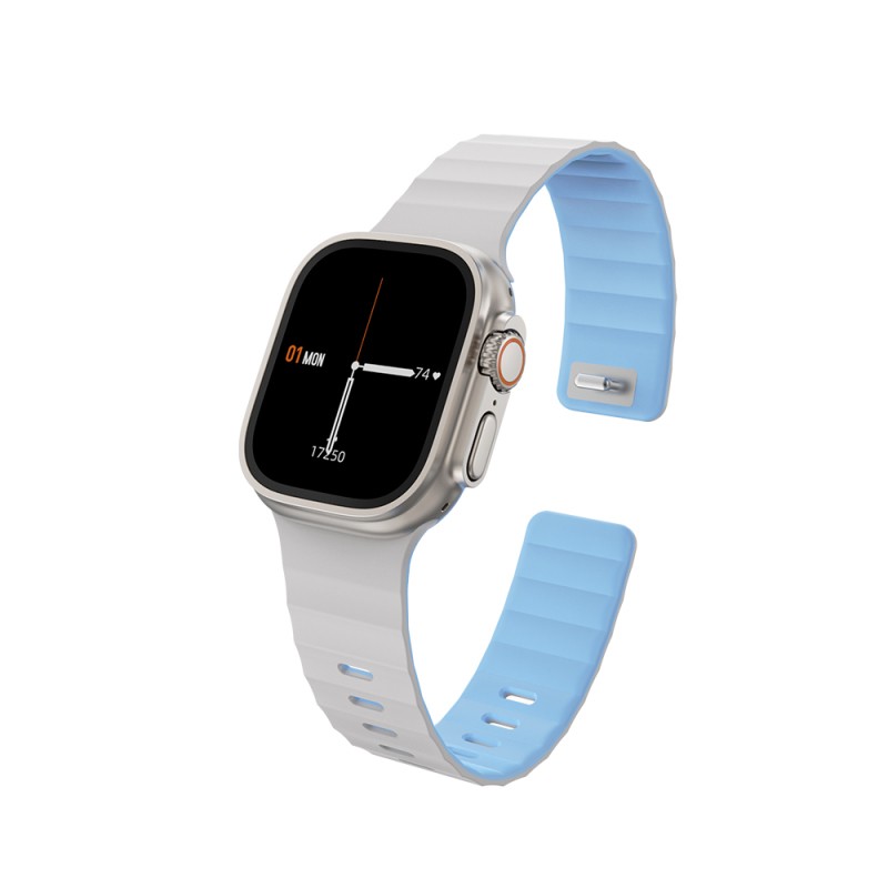 Apple Watch 42mm Wiwu Mag Secur Serisi Silikon Kordon - 12