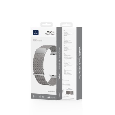 Apple Watch 42mm Wiwu MagFlex Secure Series Metal Band - 11