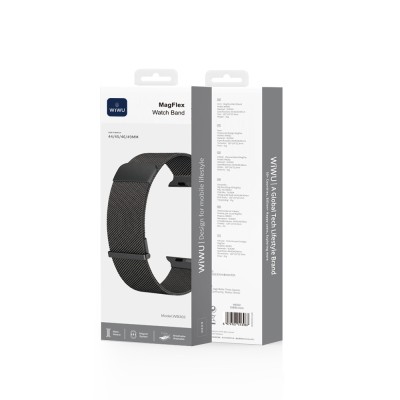Apple Watch 42mm Wiwu MagFlex Secure Serisi Metal Kordon - 10