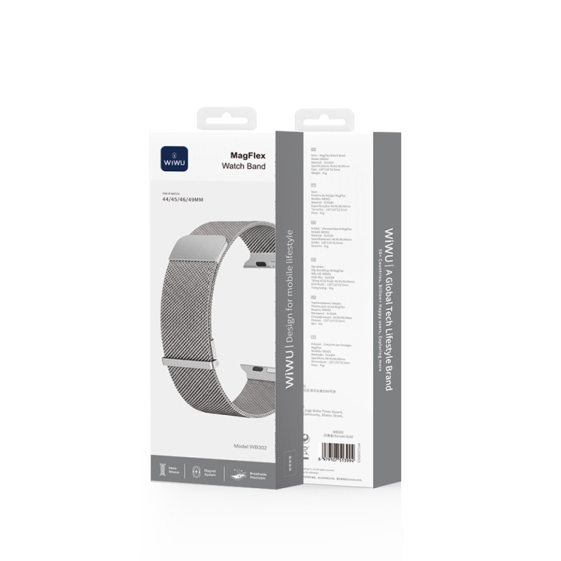 Apple Watch 42mm Wiwu MagFlex Secure Serisi Metal Kordon - 11