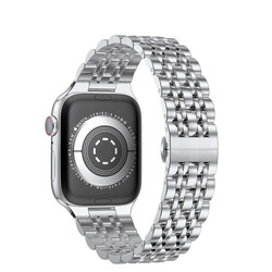 Apple Watch 42mm Wiwu Seven Beads Steel Belt Metal Kordon - Thumbnail