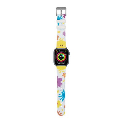 Apple Watch 44mm Casebang Sesame Street Serisi Deri Saat Kordon - 4