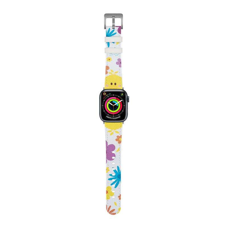 Apple Watch 44mm Casebang Sesame Street Serisi Deri Saat Kordon - 4