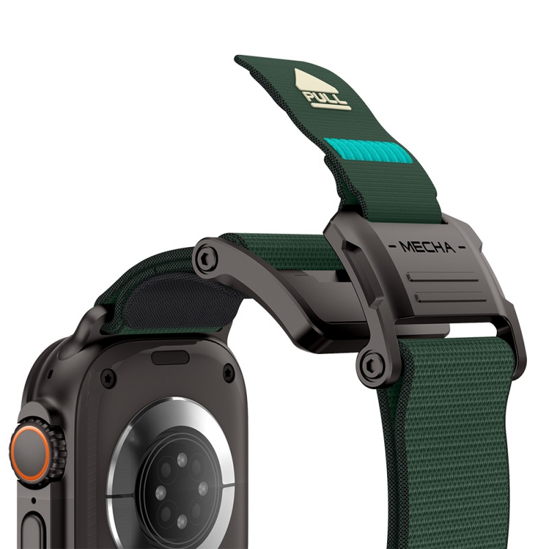 Apple Watch 44mm Mohseven iWatch Mecha Sport Hasır Kordon - 12