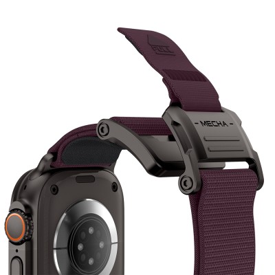 Apple Watch 44mm Mohseven iWatch Mecha Sport Mesh Band - 20