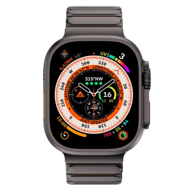 Apple Watch 44mm Mohseven iWatch Titancore No.2 Çelik Kordon - 6