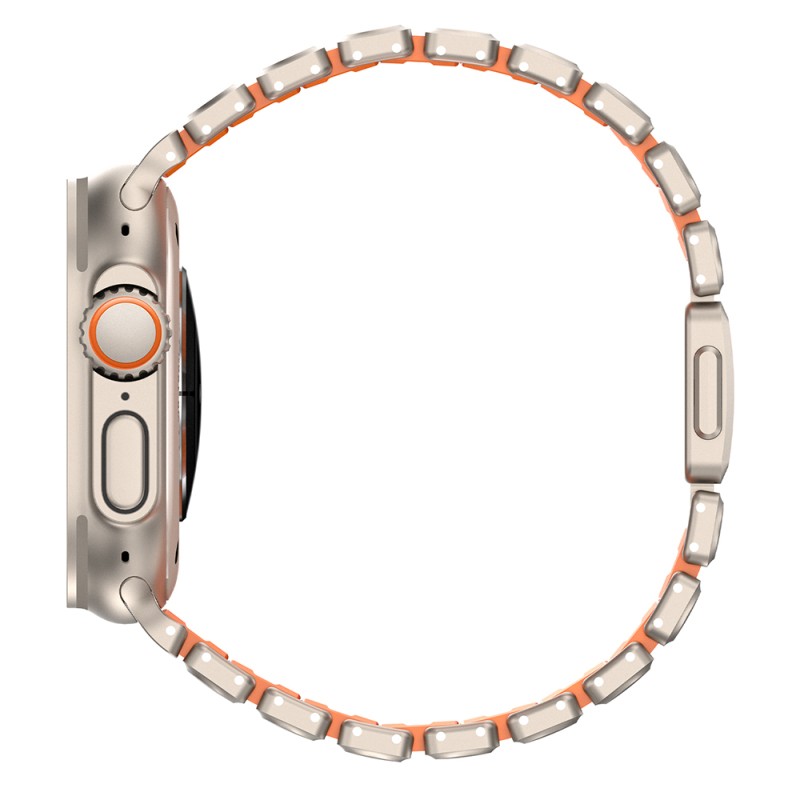 Apple Watch 44mm Mohseven iWatch Titancore No.2 Çelik Kordon - 7