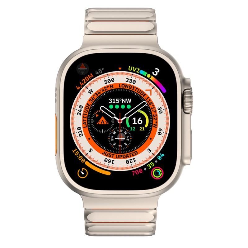 Apple Watch 44mm Mohseven iWatch Titancore No.2 Çelik Kordon - 9