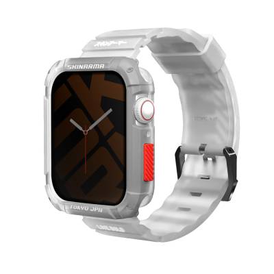 Apple Watch 44mm SkinArma Kurono Sert PC Kasa Koruyucu + Shokku Silikon Kordon - Skinarma
