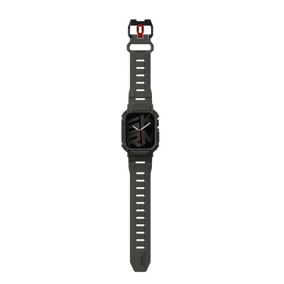Apple Watch 44mm Skinarma Mecha 2in1 TPU Kasa Koruyucu + Silikon Kordon - 12