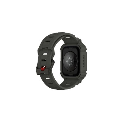 Apple Watch 44mm Skinarma Mecha 2in1 TPU Kasa Koruyucu + Silikon Kordon - 11
