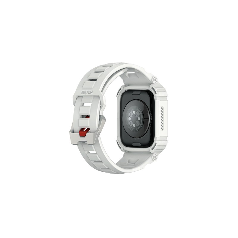 Apple Watch 44mm Skinarma Mecha 2in1 TPU Kasa Koruyucu + Silikon Kordon - 2