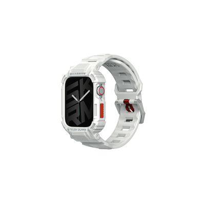 Apple Watch 44mm Skinarma Mecha 2in1 TPU Kasa Koruyucu + Silikon Kordon - Skinarma
