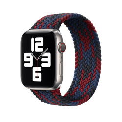 Apple Watch 44mm Wiwu Braided Solo Loop Contrast Color Medium Band - Wiwu