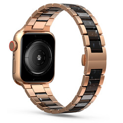 Apple Watch 44mm Wiwu Resin Steel Belt Metal Kordon - Thumbnail